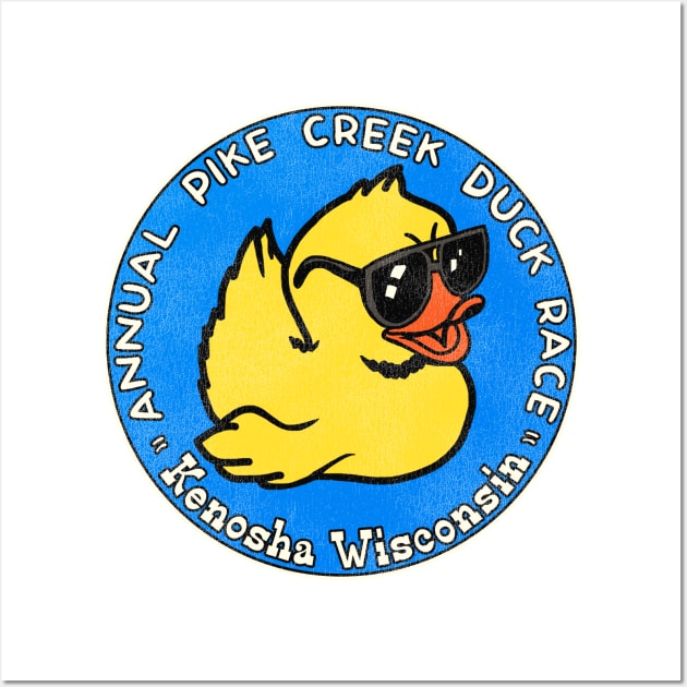 Annual Pike Creek Duck Race Kenosha Wisconsin Wall Art by darklordpug